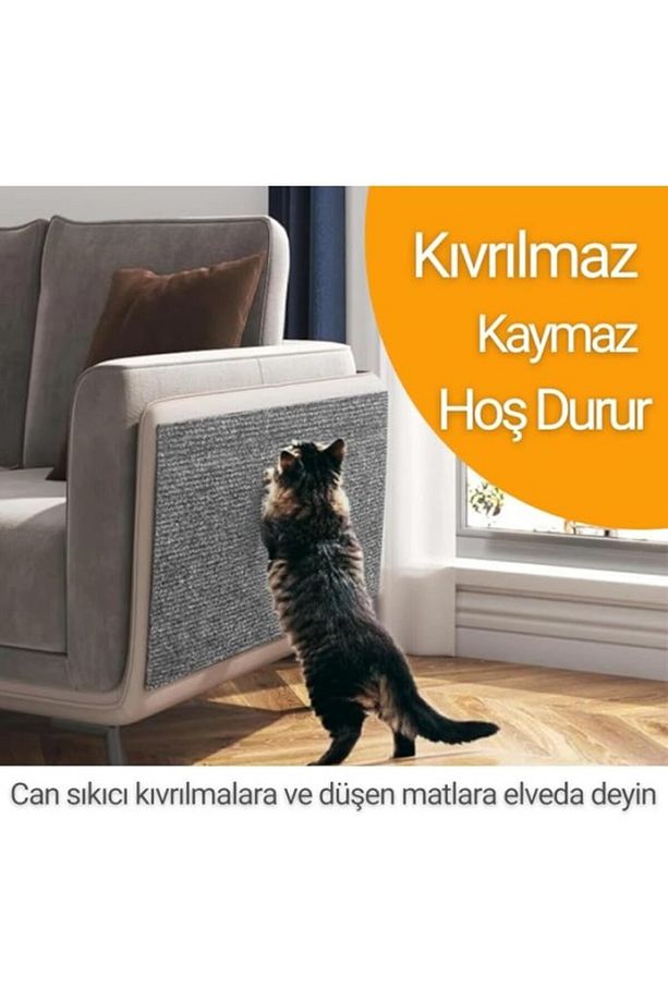 Yapışkanlı Her Yüzeye Uygulanabilir Tırmalama Halısı