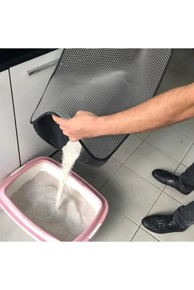 Elekli Kedi Tuvalet Önü Kedi Kum Paspası 1. Sınıf Materyal 40x60