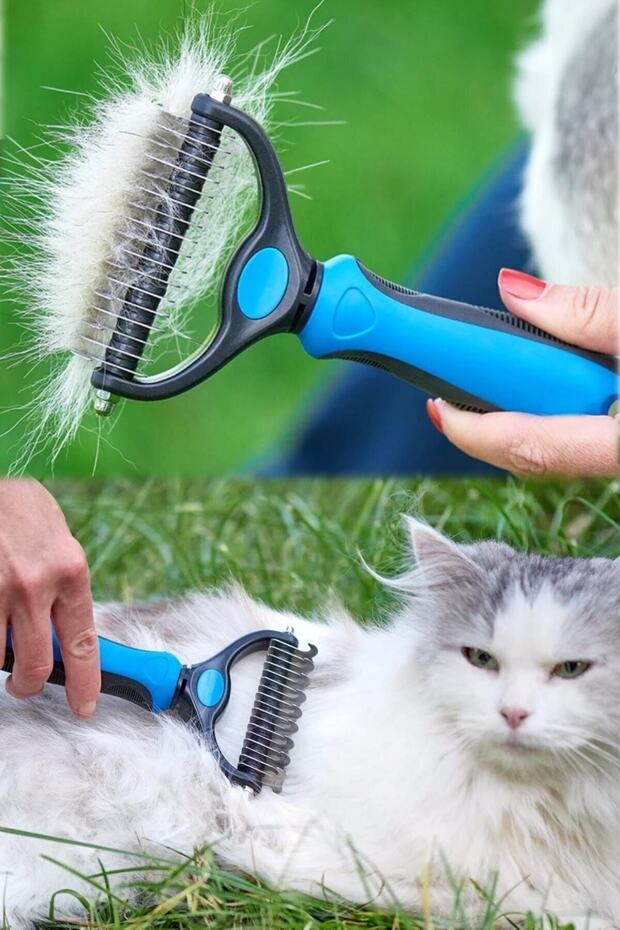 Pawvia Çift Taraflı Tüy Toplayıcı ve Kıtık Açıcı Tarak