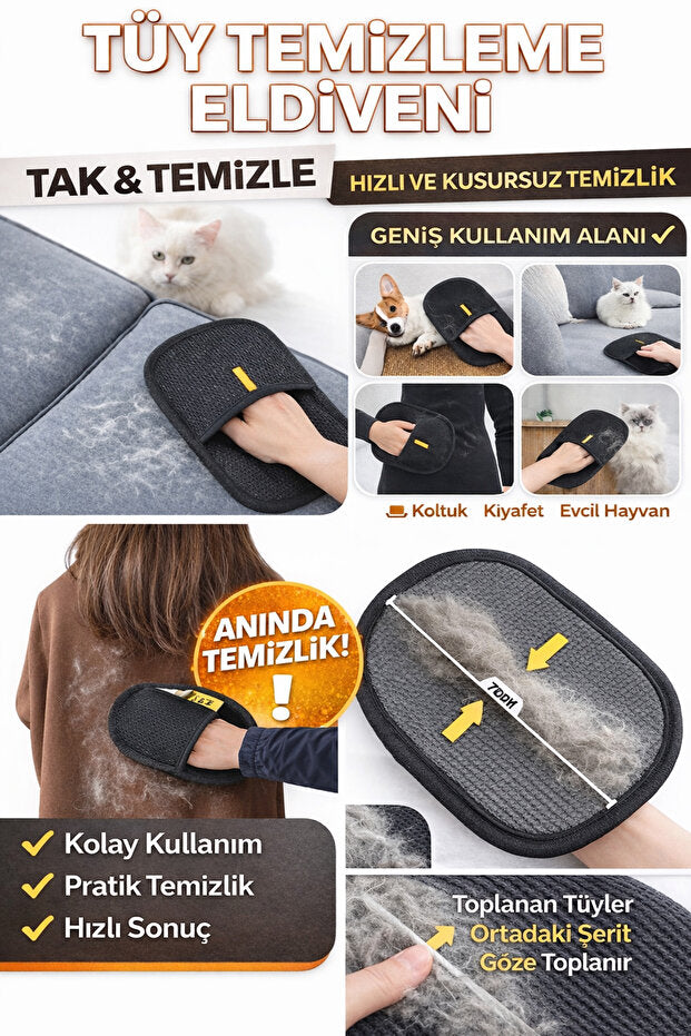 Pawvia Tüy Temizleme Eldiveni