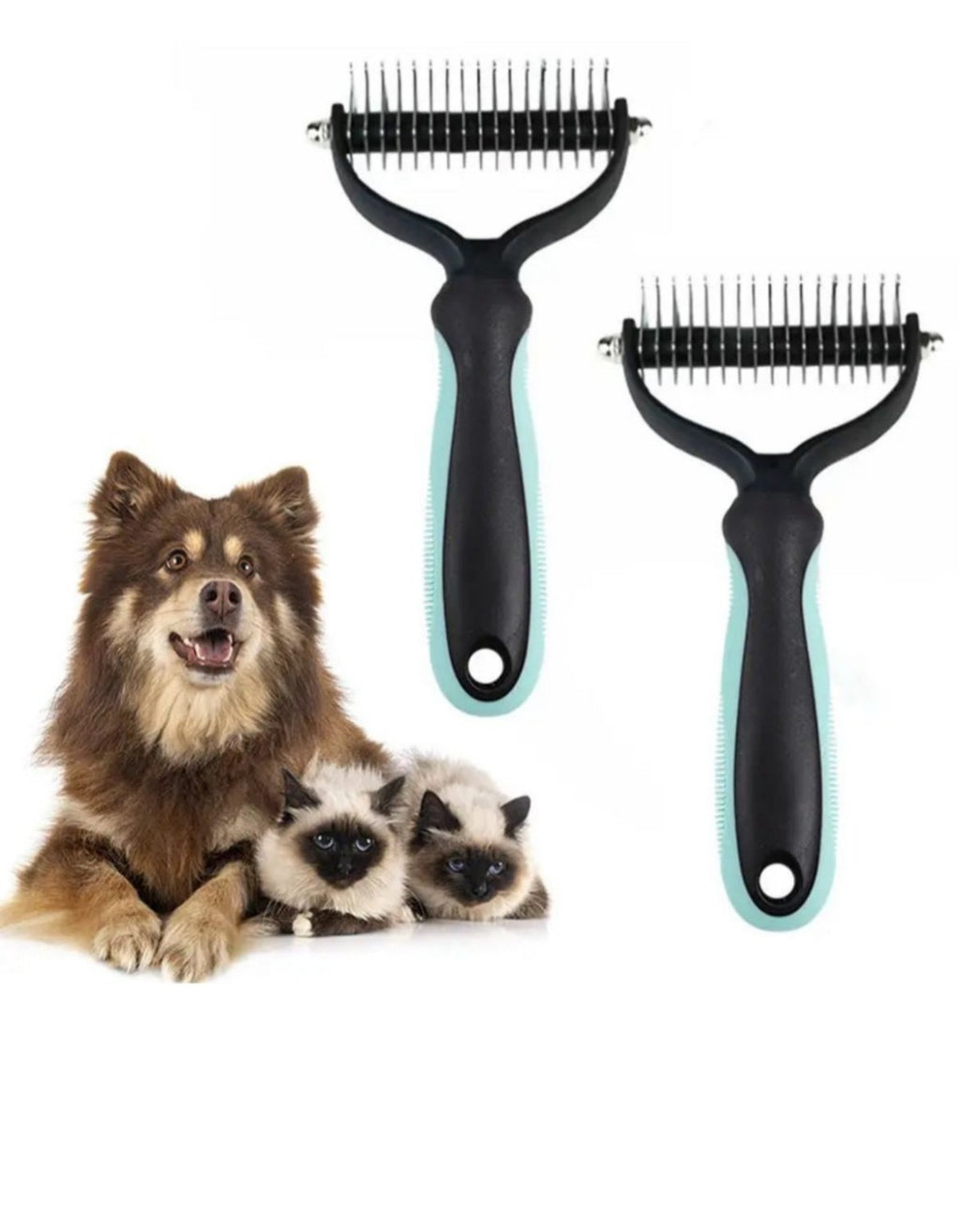 Pawvia Çift Taraflı Tüy Toplayıcı ve Kıtık Açıcı Tarak