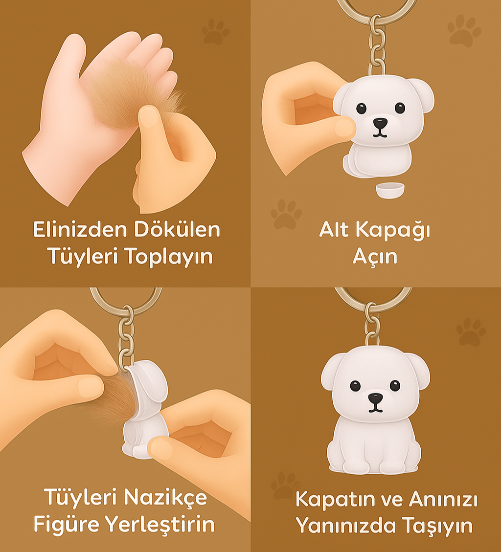 Pawvia Anı Anahtarlığı