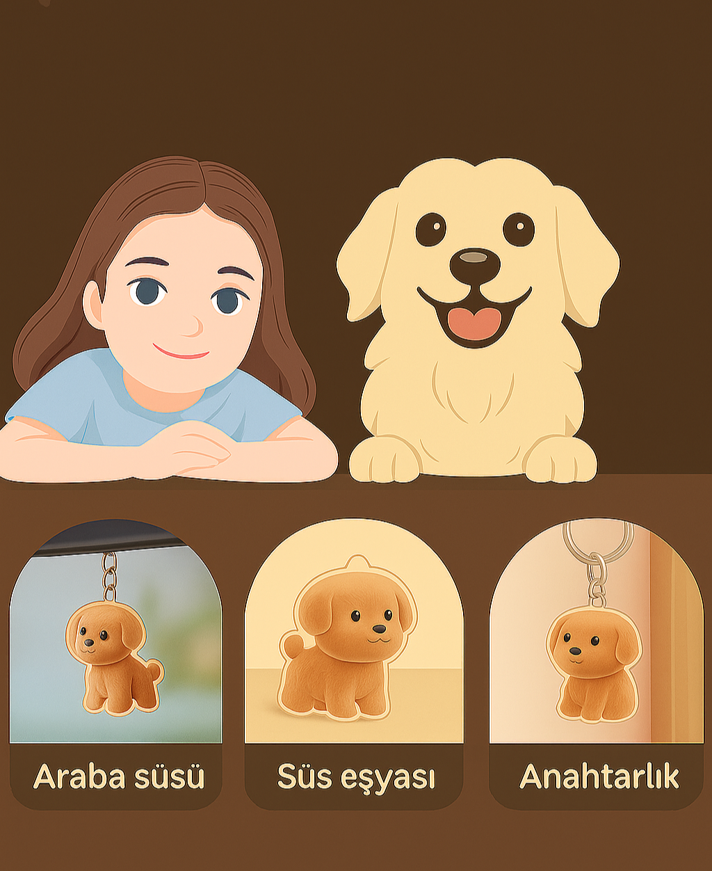 Pawvia Anı Anahtarlığı