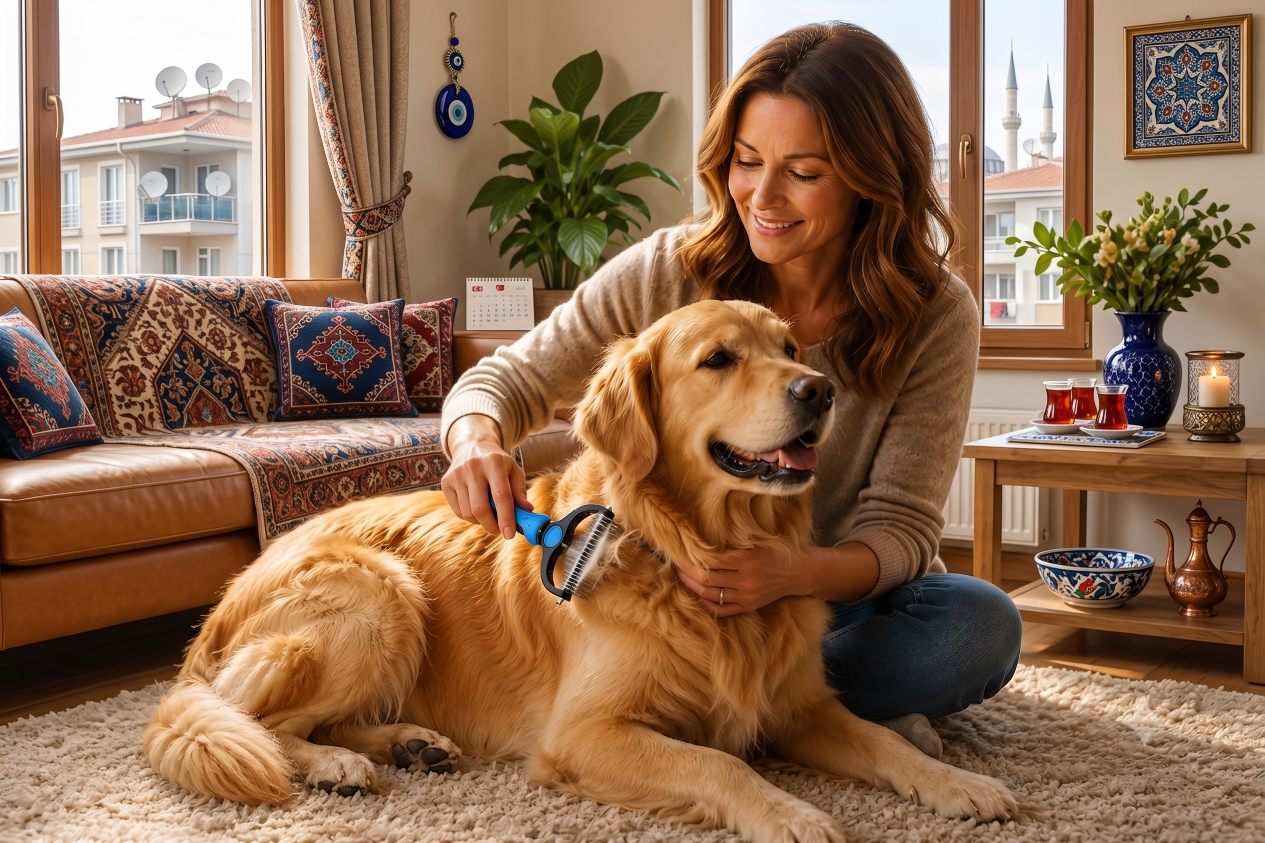 Pawvia Çift Taraflı Tüy Toplayıcı ve Kıtık Açıcı Tarak