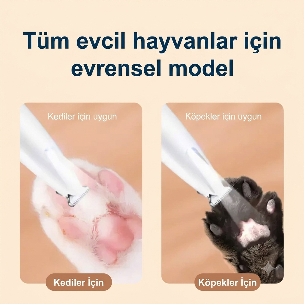 Pawvia Işıklı Pet Pati Tıraş Makinesi