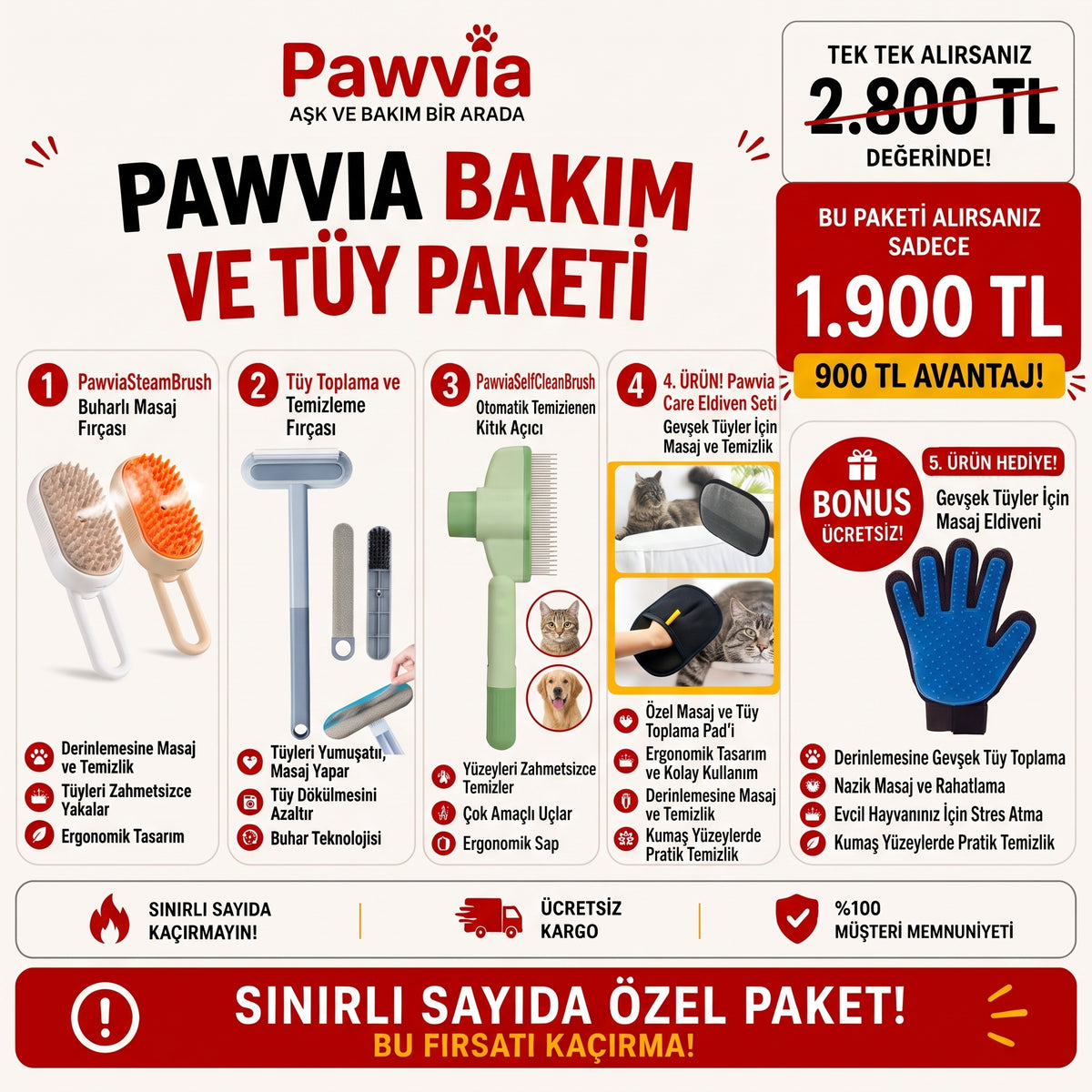 Pawvia Bakım Paketi