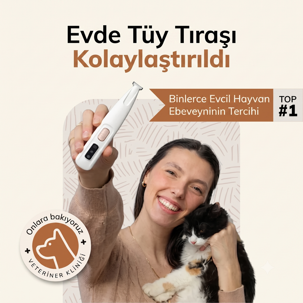 Pawvia Işıklı Pet Pati Tıraş Makinesi