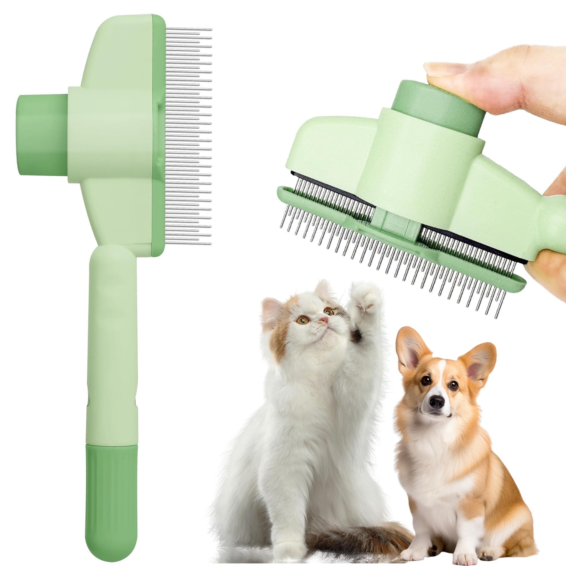 PawTara Tek Tıklama Kedi & Köpek Tüy Toplama Tarağı
