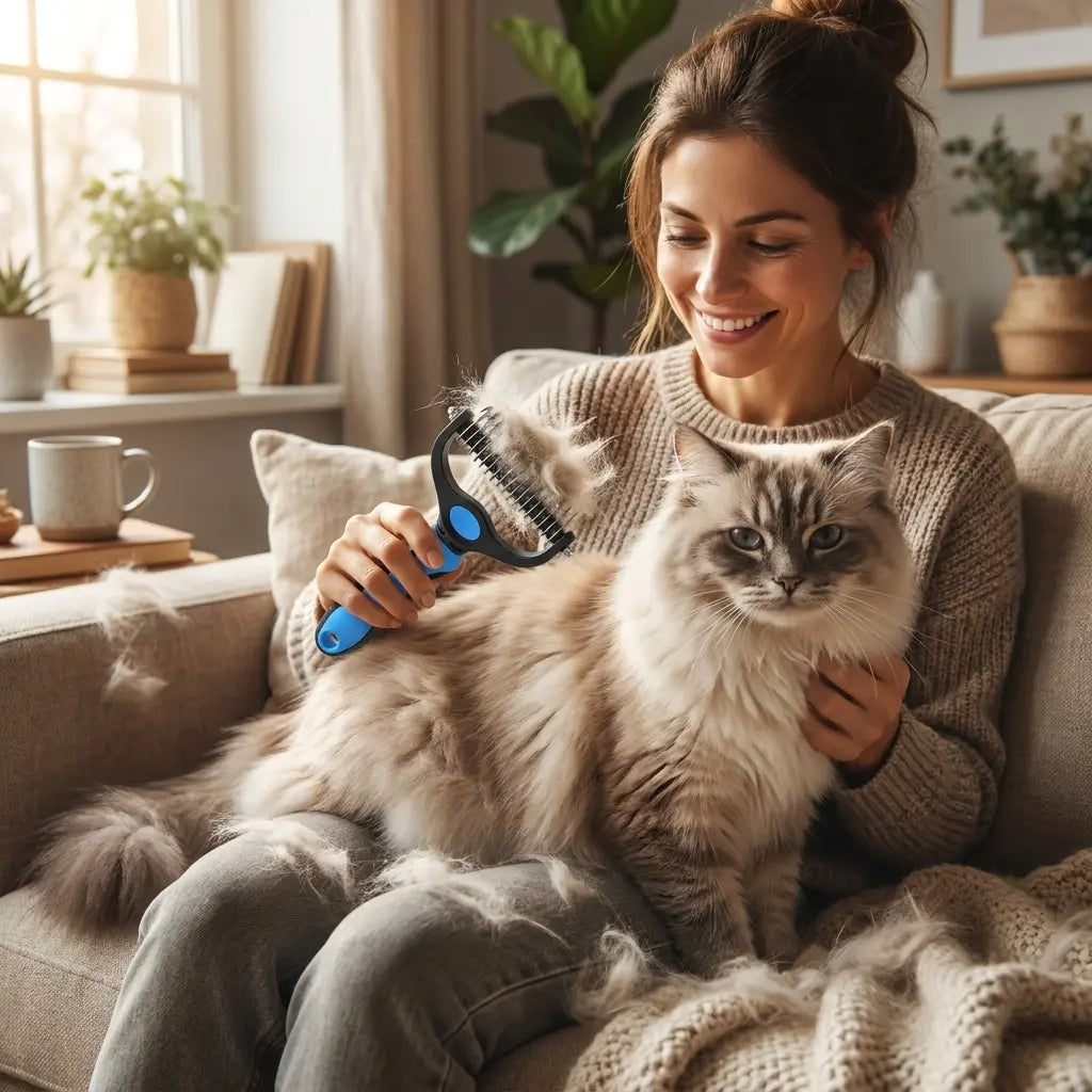 Pawvia Çift Taraflı Tüy Toplayıcı ve Kıtık Açıcı Tarak