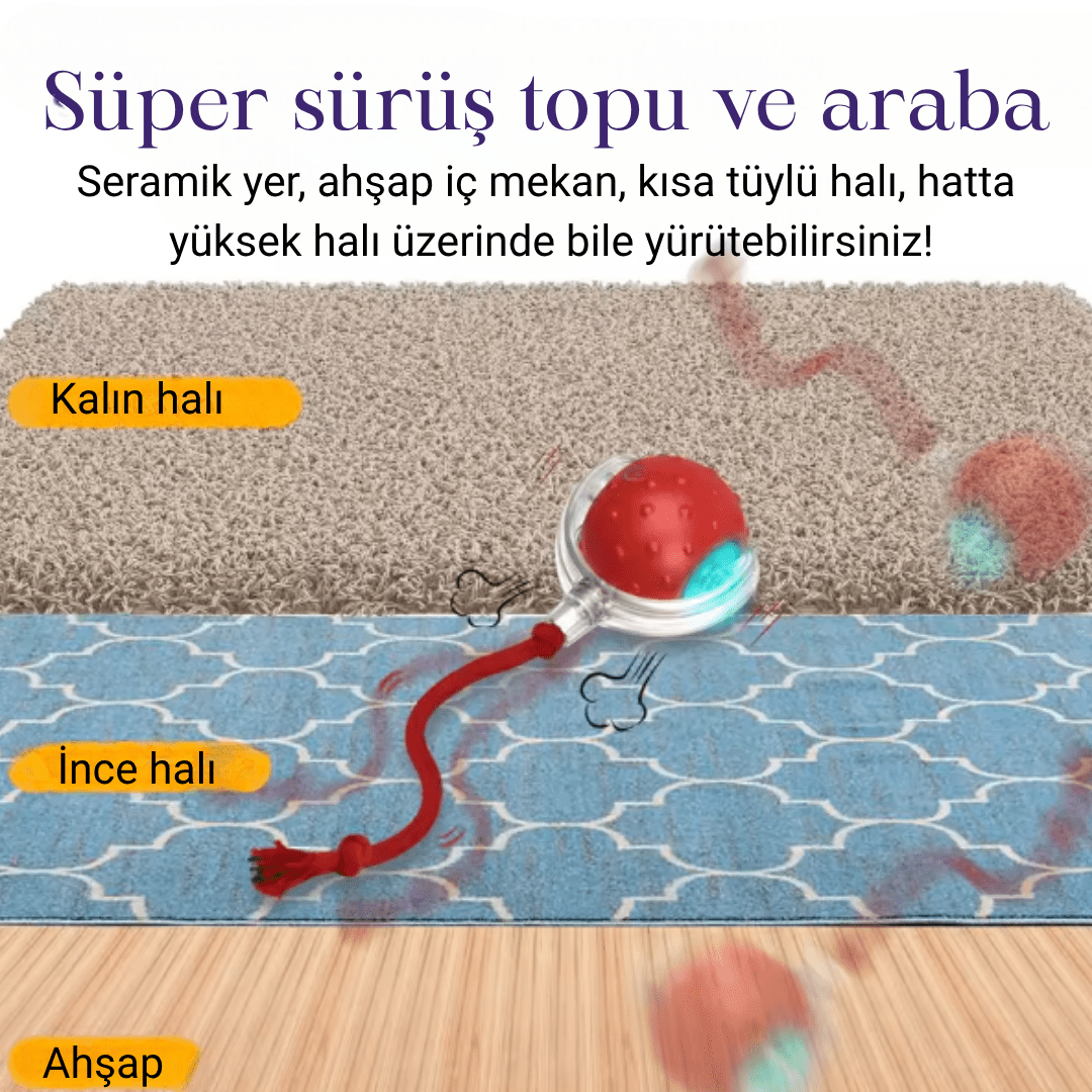 Pawball Işıklı Hareket Eden Top