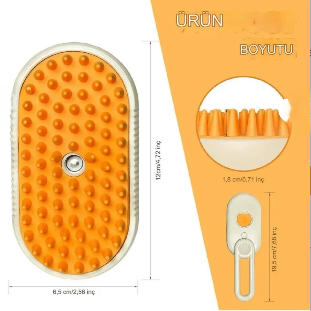 Paw Buharlı Evcil Hayvan Fırçası